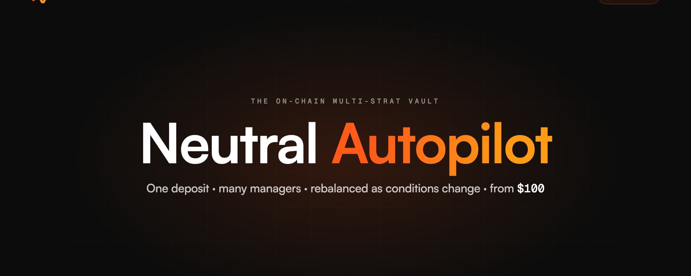 Neutral Autopilot: The On-Chain Multi-Strat Vault